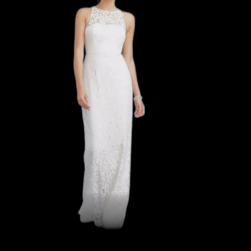 Lace Wedding Dress Bridal  J. Crew Floor Length Pamela